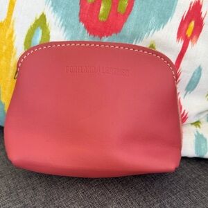 Portland Leather Dusty Pink Cosmetic Bag NEW